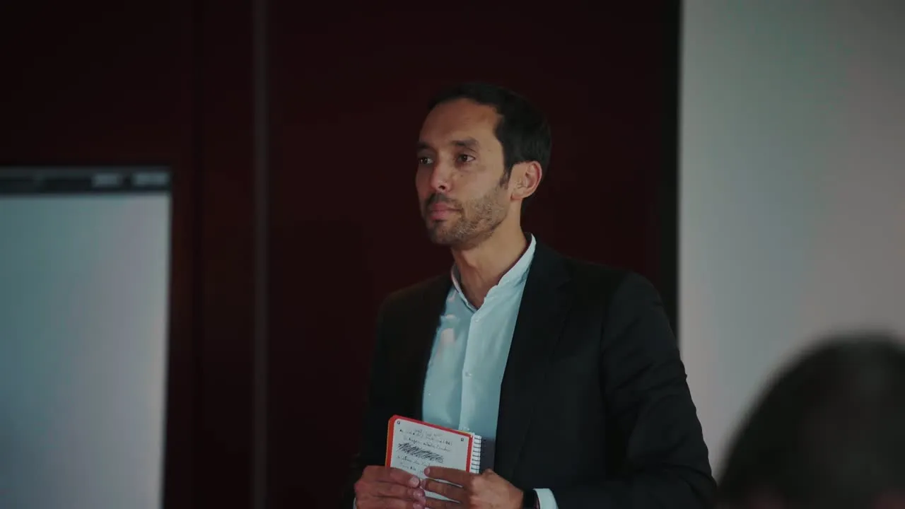 Jean-Christophe Conticello avec des entrepreneurs